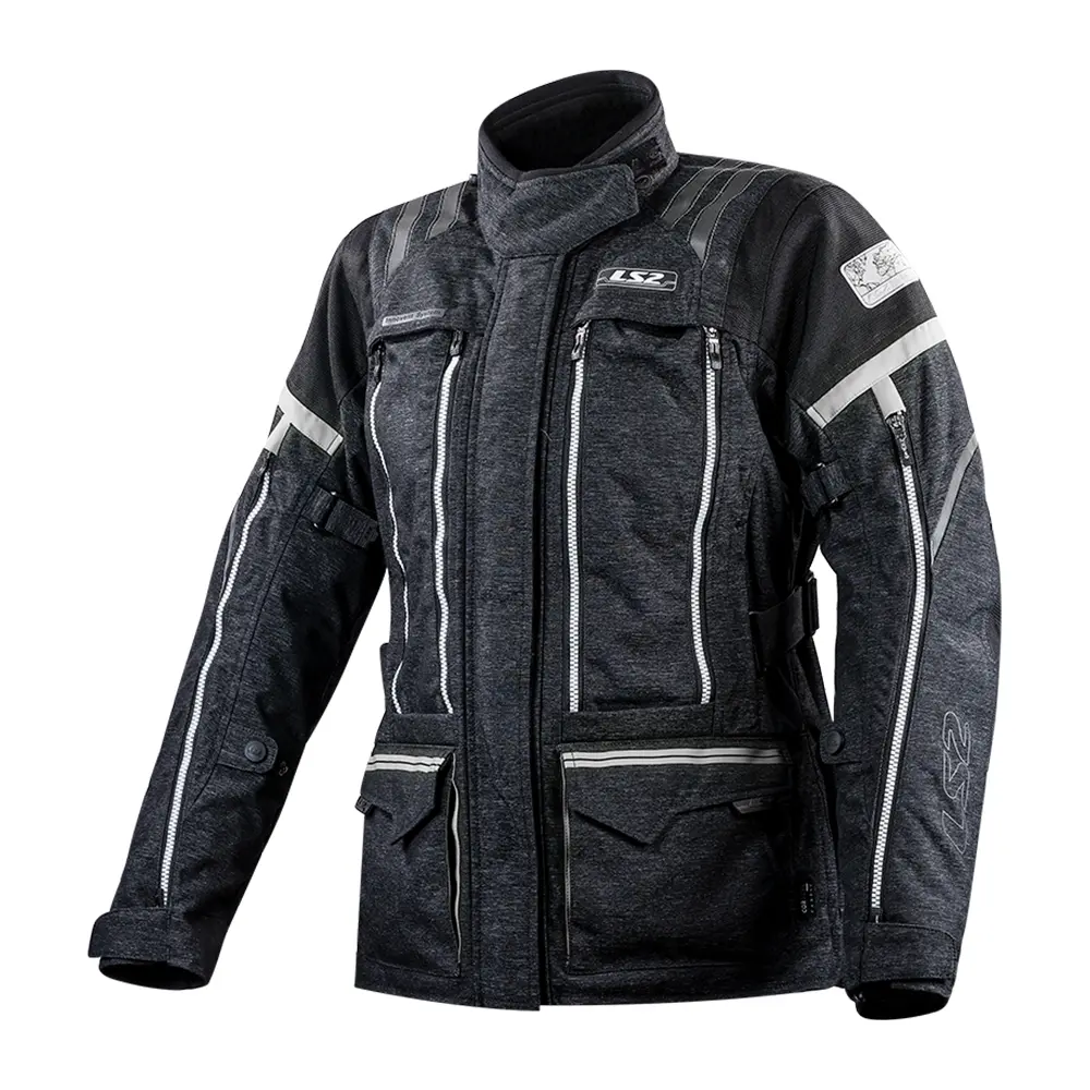 64010F0007#1 Moto Jakna LS2 NEVADA LADY sivo crna ženska