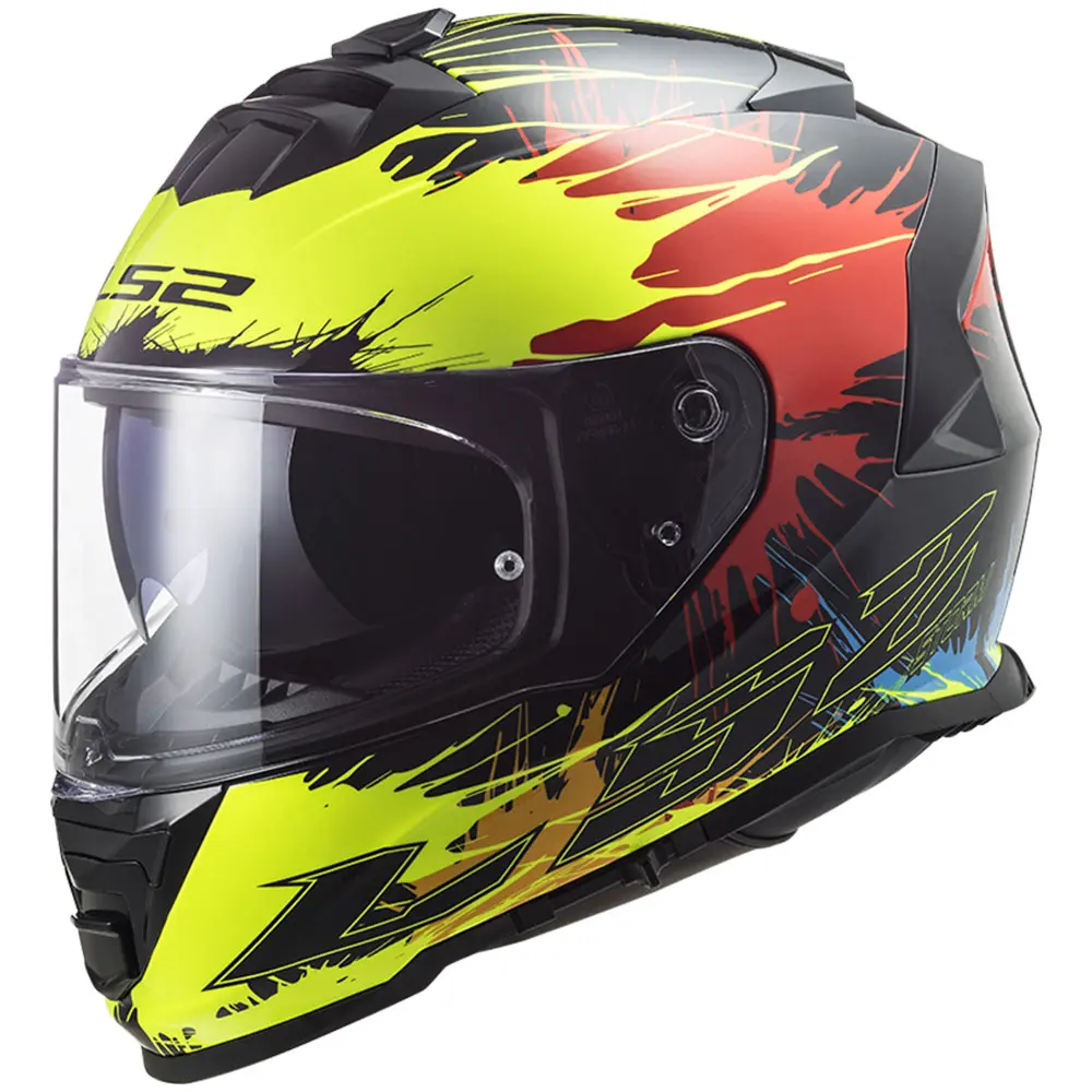 108003154L#1 Kaciga za motor LS2 Full Face STORM DROP crno žuta FF800