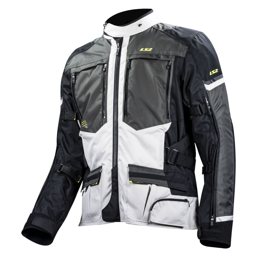 64150F0154L#1 Moto Jakna LS2 NORWAY muška crno siva žuta