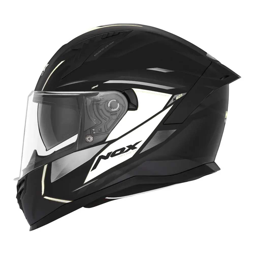 N401XBW-XL#1 Kaciga za motor NOX Full Face N401 XENO mat crno bela
