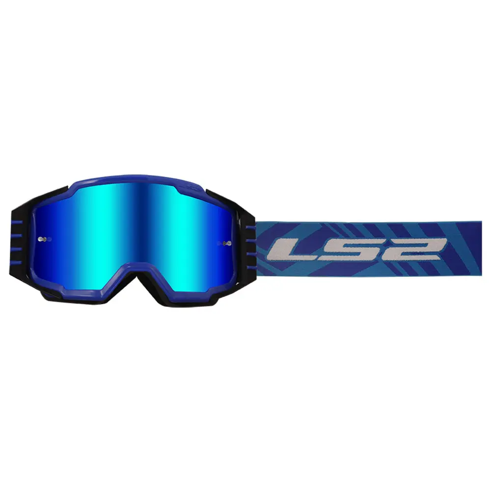 7202012026#1 Moto Cross naočare LS2 CHARGER PRO plave sa iridijum vizirom