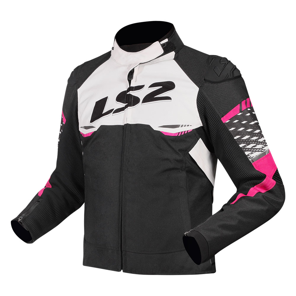 ls2 apex zenska crno belo roza Moto Jakna LS2 APEX ženska crno belo roza