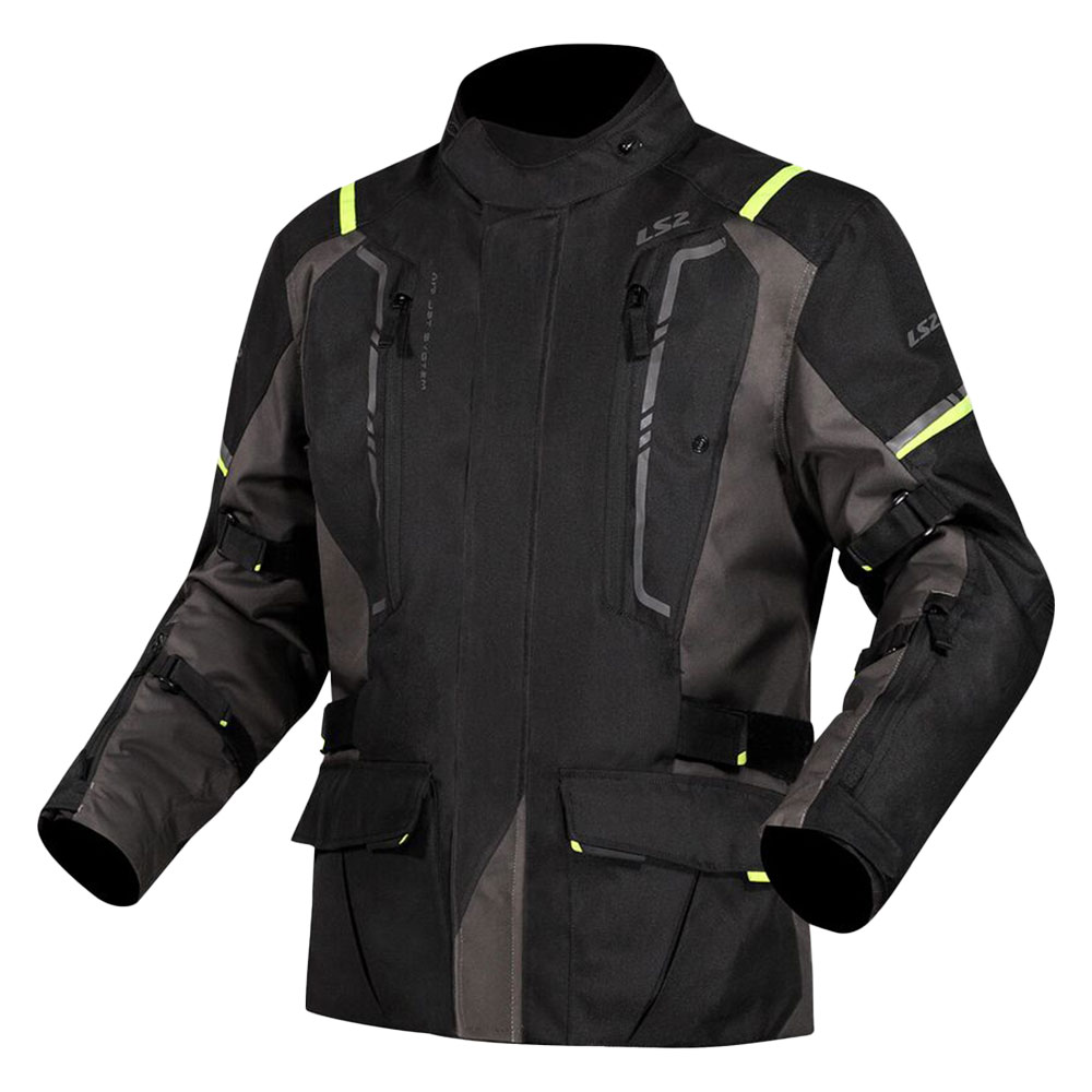 ls2 narvik zenska sivo crno zuta Moto Jakna LS2 NARVIK sivo crno žuta ženska