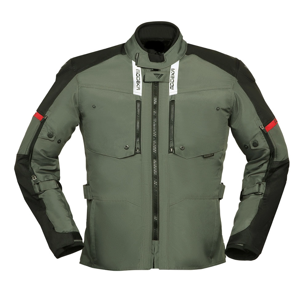 Moto jakna MODEKA RAEGIS sivo crna