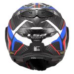 Kaciga za motor LS2 Flip Up ADVANT X FUTURE II carbon plavo crvena FF901 - Слика 8