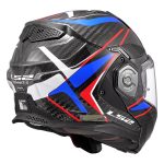 Kaciga za motor LS2 Flip Up ADVANT X FUTURE II carbon plavo crvena FF901 - Слика 7