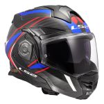 Kaciga za motor LS2 Flip Up ADVANT X FUTURE II carbon plavo crvena FF901 - Слика 5