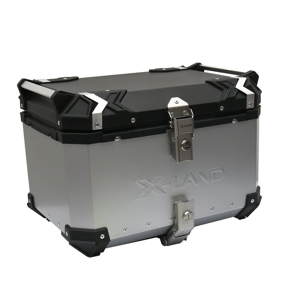 alu kofer x-land 55l sivi Kofer za motor X-LAND aluminijumski sivi 55L
