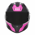 Kaciga za motor NOX Full Face sa naočarima N401 CROWER belo roza - Слика 3