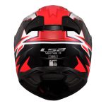 Kaciga za motor LS2 Full Face VECTOR II BUNDRI crno crvena FF811 - Слика 4
