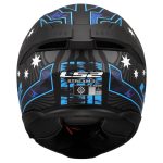 Kaciga za motor LS2 Full Face STREAM II GALDAM crno plava sa naočarima FF808 - Слика 4