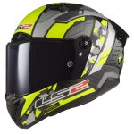 Kaciga za motor LS2 Full Face THUNDER CARBON SPACE sivo žuta FF805