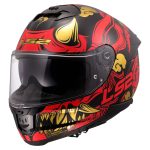 Kaciga za motor LS2 Full Face STREAM II DRAKO crno crvena sa naočarima FF808 - Слика 3