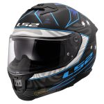 Kaciga za motor LS2 Full Face STREAM II GALDAM crno plava sa naočarima FF808 - Слика 3