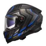 Kaciga za motor LS2 Full Face VECTOR II ALIZER crno plava sa naočarima FF811