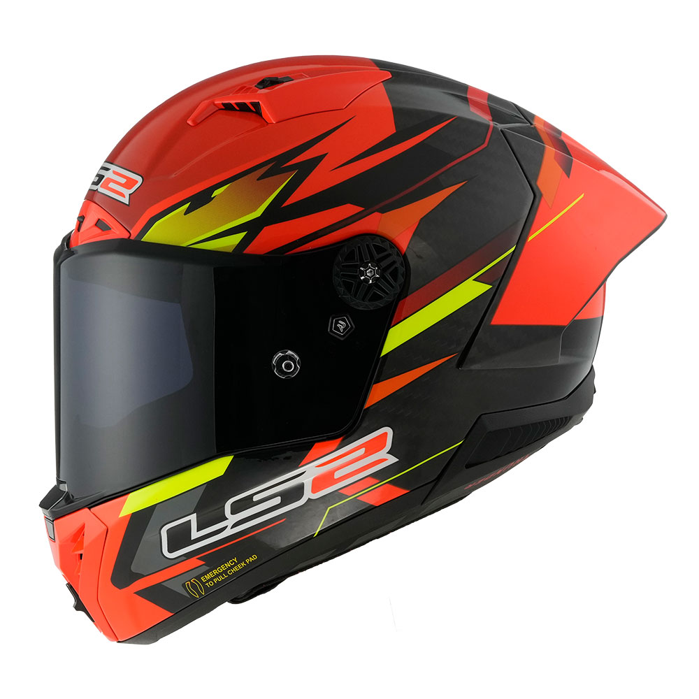 b687b0fe-1a2c-4164-adea-db08b122f693-1 Kaciga za motor LS2 Full Face THUNDER CARBON GP AERO FIRE crveno crna FF805 - Слика 1