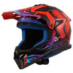 Kaciga za motor LS2 Cross FAST II WASH crvena MX708 - Слика 3