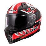 Kaciga za motor LS2 Full Face VECTOR II BUNDRI crno crvena FF811 - Слика 2