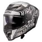 Kaciga za motor LS2 Full Face DRAGON CARBON ENTHUM srebrna FF807 - Слика 2