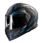 Kaciga za motor LS2 Full Face VECTOR II ALIZER crno plava sa naočarima FF811 - Слика 2