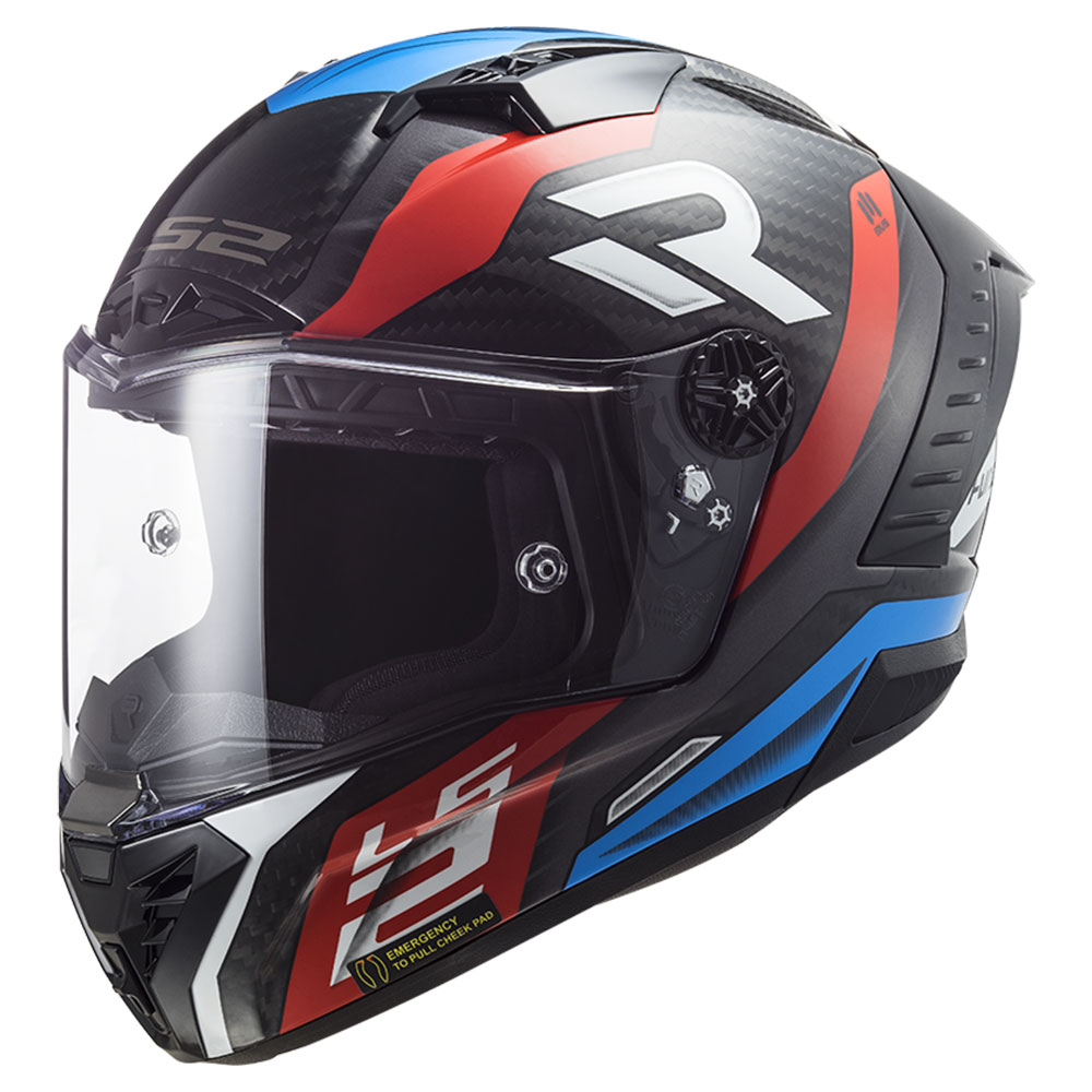 c7c4b652-084f-47c5-87f8-5494df404b70 Kaciga za motor LS2 Full Face THUNDER CARBON SUPRA crveno plava FF805