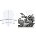 GIVI 2139DT Vizir providni povišeni Yamaha MT09 TRACER (18-20)
