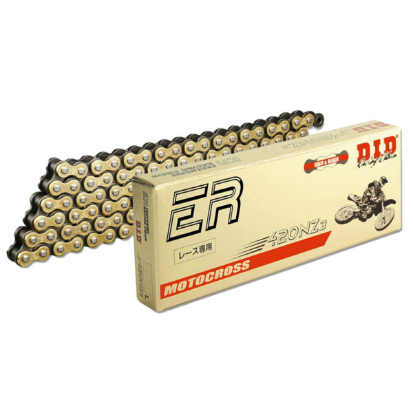 DID 420NZ3 Lanac Exclusive racing bez gumica zlatno crni 120 linkova
