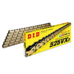 DID 525VX3-GB Lanac Pro-street X-Ring zlatno-crni 120 linkova