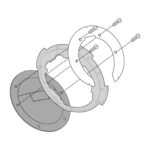 KAPPA BF08K Nosač Tanklock torbe Ducati Monster 848-1098
