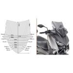 GIVI D2136S Vizir zatamnjeni Yamaha X-MAX 300 (17-22)