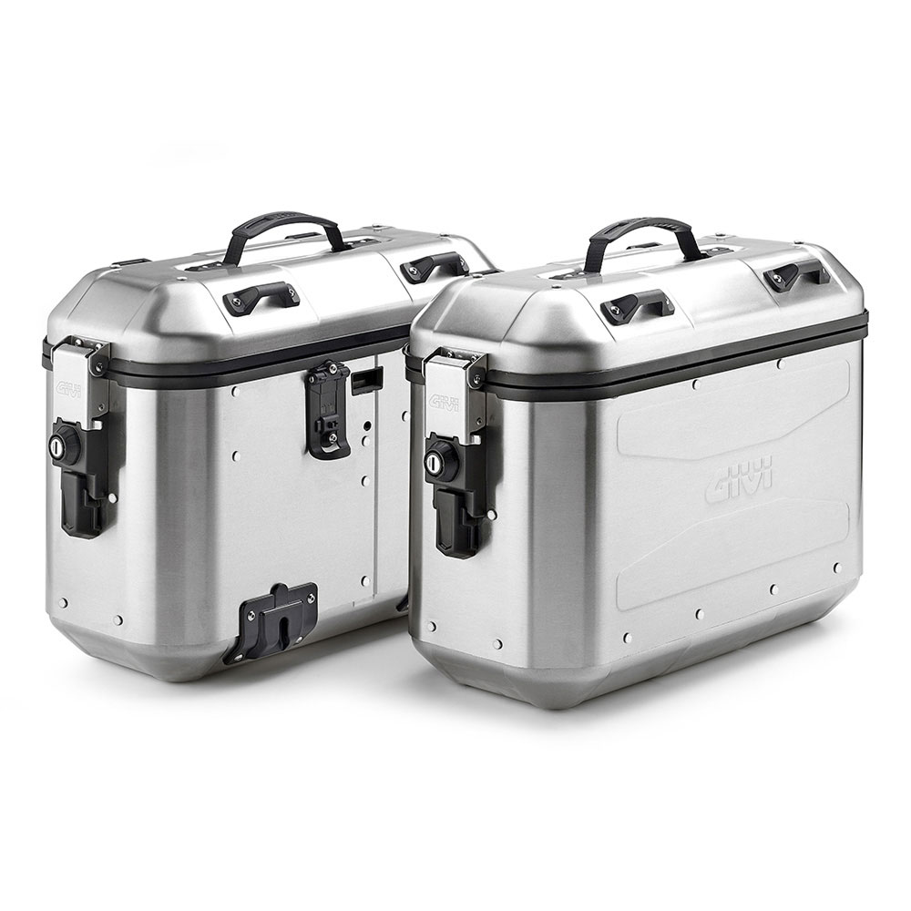 DLMK36APACK2 GIVI Bočni koferi TREKKER DOLOMITI ALU niklovani Monokey 36L - Слика 1