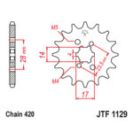 Prednji lančanik JT JTF1129-12 (420)12 zuba – zamena za JTF1128