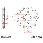 Prednji lančanik JT JTF1264-14-50-15027 (428) 14 zuba