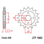 Prednji lančanik JT JTF1903-14 KTM 14 zuba