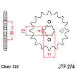 Prednji lančanik JT JTF274-14 (428) 14 zuba