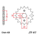 Prednji lančanik JT JTF417-15-50-15015 (428) 15 zuba