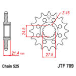 Prednji lančanik JT JTF709-16RB (525) 16 zuba