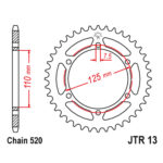 Zadnji lančanik JT JTR13-41 (520) 41 zub