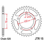 Zadnji lančanik JT JTR15-44 (525) 44 zuba