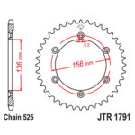 Zadnji lančanik JT  JTR1791-41-50-29017 (525)41 zub