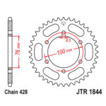 Zadnji lančanik JT JTR1844-52 (428) 52 zuba