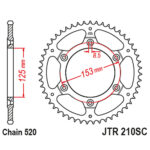 Zadnji lančanik JT JTR210-50SC (520) 50 zuba
