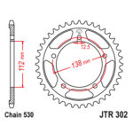 Zadnji lančanik JT JTR302-44ZBK (530) 44 zuba