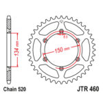 Zadnji lančanik JT JTR460-49-50-32024 (520) 49 zuba