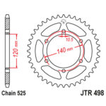 Zadnji lančanik JT JTR498-44 (525) 44 zuba