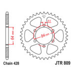 Zadnji lančanik JT JTR809-47-50-15019 (428) 47 zuba Sprint Pulser