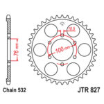 Zadnji lančanik JT JTR827-44-50-27005 (532) 44 zuba
