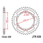 Zadnji lančanik JT JTR839-53-50-15023 (428) 53 zuba