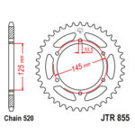 Zadnji lančanik JT JTR855-46-50-32042 (520) 46 zuba
