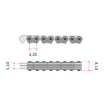 DID SCR0409-106L Razvodni lanac 106 linkova